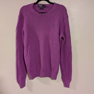 Polo Ralph Lauren Crewneck Sweater in Purple Size M